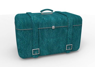 Beyaz arka plan üzerinde izole seyahat için bavul