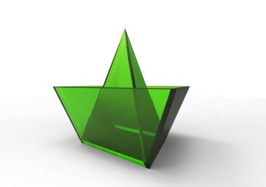 kağıt gemi 3d ayrı tut moduyla arka plan