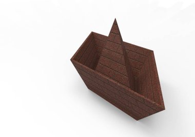 kağıt gemi 3d ayrı tut moduyla arka plan