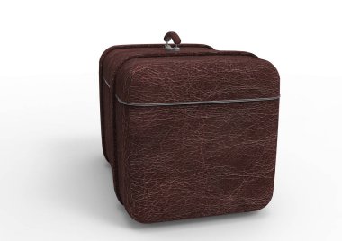 Beyaz arka plan üzerinde izole seyahat için bavul