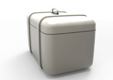 Beyaz arka plan üzerinde izole seyahat için bavul