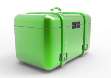 Beyaz arka plan üzerinde izole seyahat için bavul