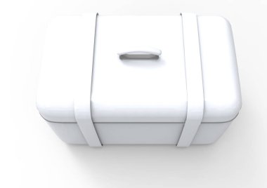 Beyaz arka plan üzerinde izole seyahat için bavul