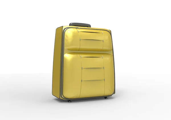 Suitcase Travelling Isolated White Background — Stock Photo, Image