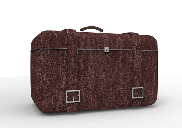 Beyaz arka plan üzerinde izole seyahat için bavul