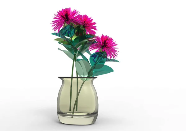 Vazo Çiçekleri Ayrı Tut Moduyla Arka Plan — Stok fotoğraf