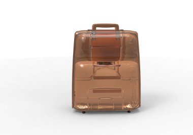 Beyaz arka plan üzerinde izole seyahat için bavul