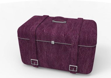 Beyaz arka plan üzerinde izole seyahat için bavul