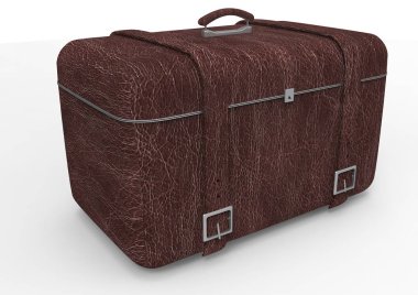 Beyaz arka plan üzerinde izole seyahat için bavul