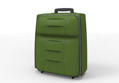 Beyaz arka plan üzerinde izole seyahat için bavul