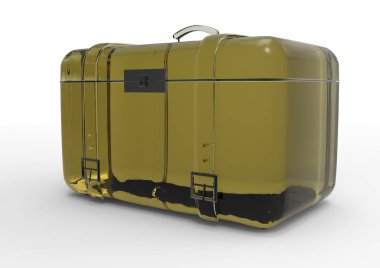 Beyaz arka plan üzerinde izole seyahat için bavul