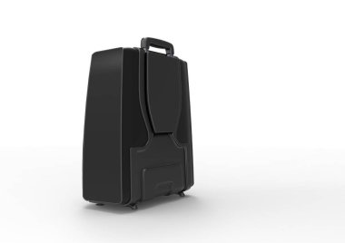 Beyaz arka plan üzerinde izole seyahat için bavul