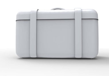 Beyaz arka plan üzerinde izole seyahat için bavul