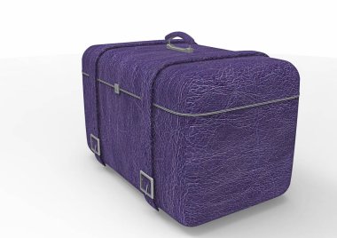 Beyaz arka plan üzerinde izole seyahat için bavul