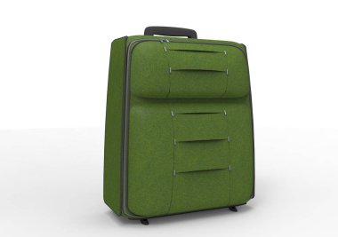 Beyaz arka plan üzerinde izole seyahat için bavul