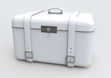 Beyaz arka plan üzerinde izole seyahat için bavul