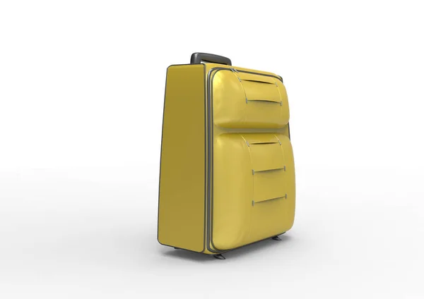 Suitcase Travelling Isolated White Background — Stock Photo, Image