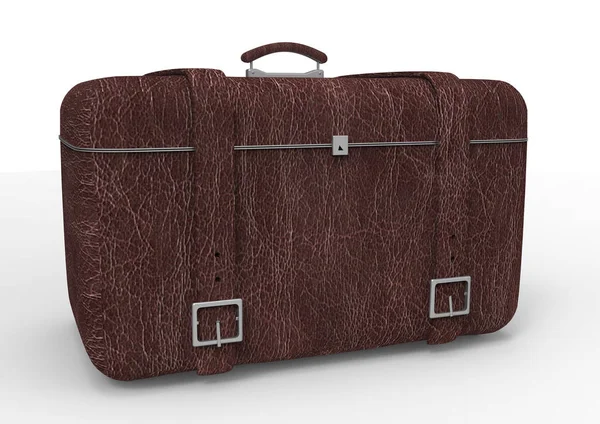 Beyaz arka plan üzerinde izole seyahat için bavul