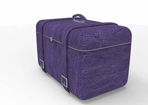 Beyaz arka plan üzerinde izole seyahat için bavul