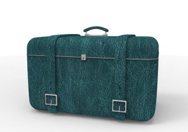 Beyaz arka plan üzerinde izole seyahat için bavul