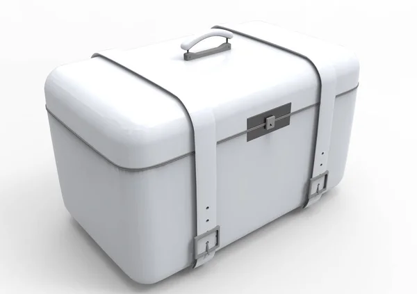 Suitcase Travelling Isolated White Background — Stock Photo, Image