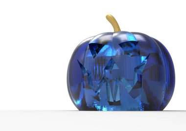 Beyaz arkaplanda kabak izole