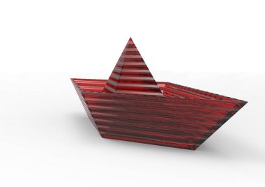 kağıt gemi 3d ayrı tut moduyla arka plan