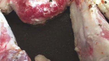 ızgarada yemek karşılamak yakın çekim