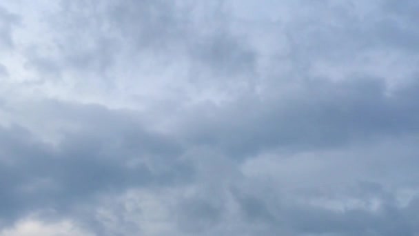 Felhők Mozgása Szürke Égen — Stock videók