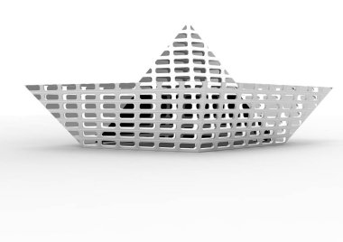 kağıt gemi 3d ayrı tut moduyla arka plan