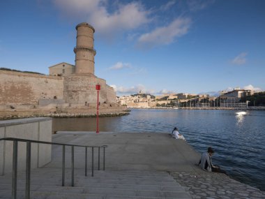 Fort saint jean eski ortaçağ Fransız şehir Marsilya limanına yakın
