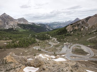 Panorama col dizoard gelen Fransız alps briancon yönüne haute Provence