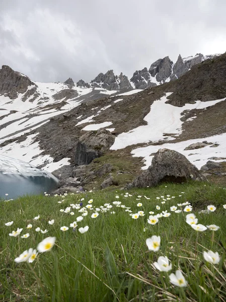 küçük st anne Gölü Fransız Alpleri'nde ceillac yakınındaki parc doğal du queyras otelleri