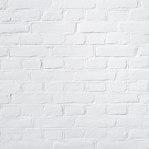 Hintergrund Bestehend Aus Quadratischem Teil Der Weiß Gewaschenen Ziegelwand — Stockfoto