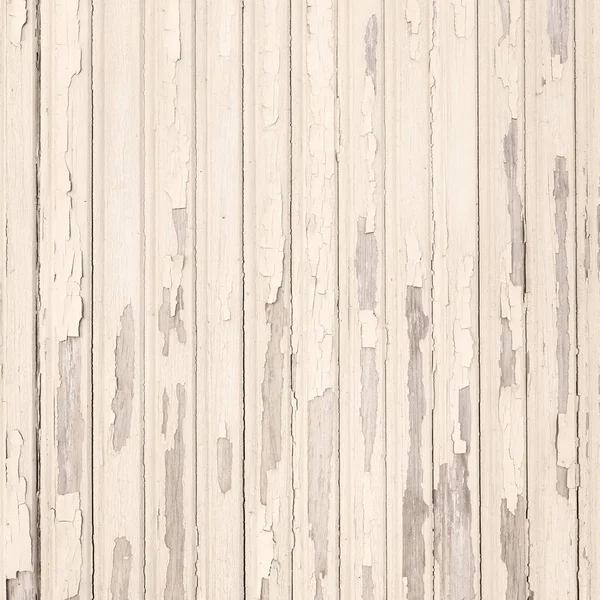 Старі бежеві гранжеві пухирі фарби на вертикальних дерев'яних дошках — стокове фото