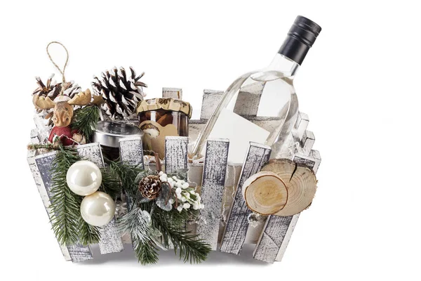 Hediye kutusu ile Yılbaşı dekor