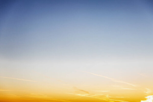 Beautiful bright sunset on the sky, background, texture