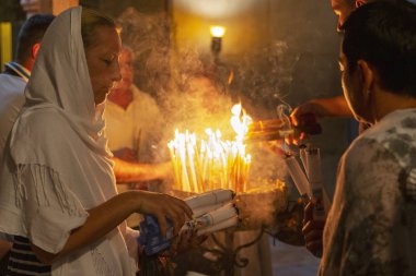 İsrail, Kudüs, 09/11/2016. Kudüs Tapınağı'inananlar