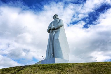 Murmansk, Rusya, 08.31.2017: A'nın ölü askerlerinin anıtı