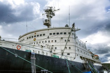 Murmansk, Rusya, 08.31.2017: Buzkıran 