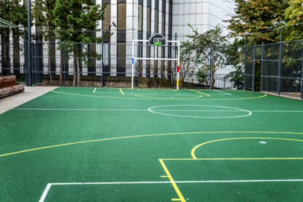 Campo Futebol Cidade Parque Infantil Para Jogos Ativos Esportes Espaço — Fotografia de Stock