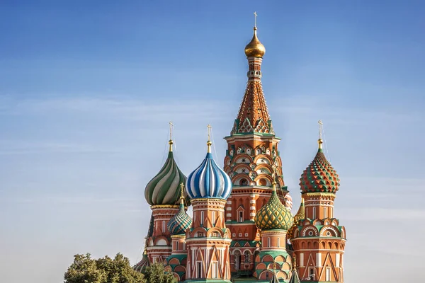 Basilius Kathedrale Auf Dem Roten Platz Moskau Vor Dem Hintergrund — Stockfoto