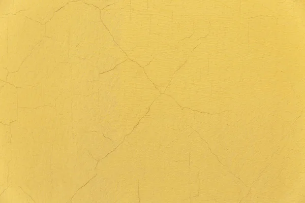 Gelbe Betonwand Mit Rissen Hintergrund Raum Für Text Äußere Des — Stockfoto