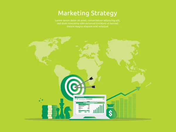 Planilha Estratégia Marketing Tela Auditoria Análise Finanças Negócios Com Gráficos —  Vetores de Stock