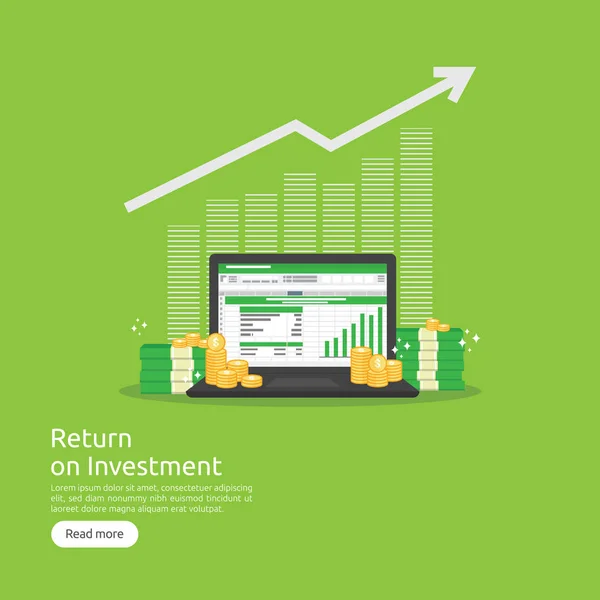 Analyse Données Seo Tableur Écran Analyse Des Finances Des Entreprises — Image vectorielle