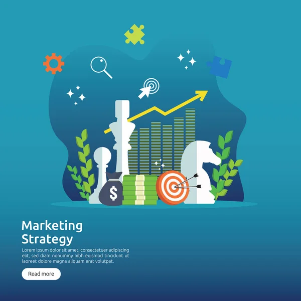 Stratégie Marketing Audit Analyse Des Finances Entreprise Avec Graphiques Graphiques — Image vectorielle