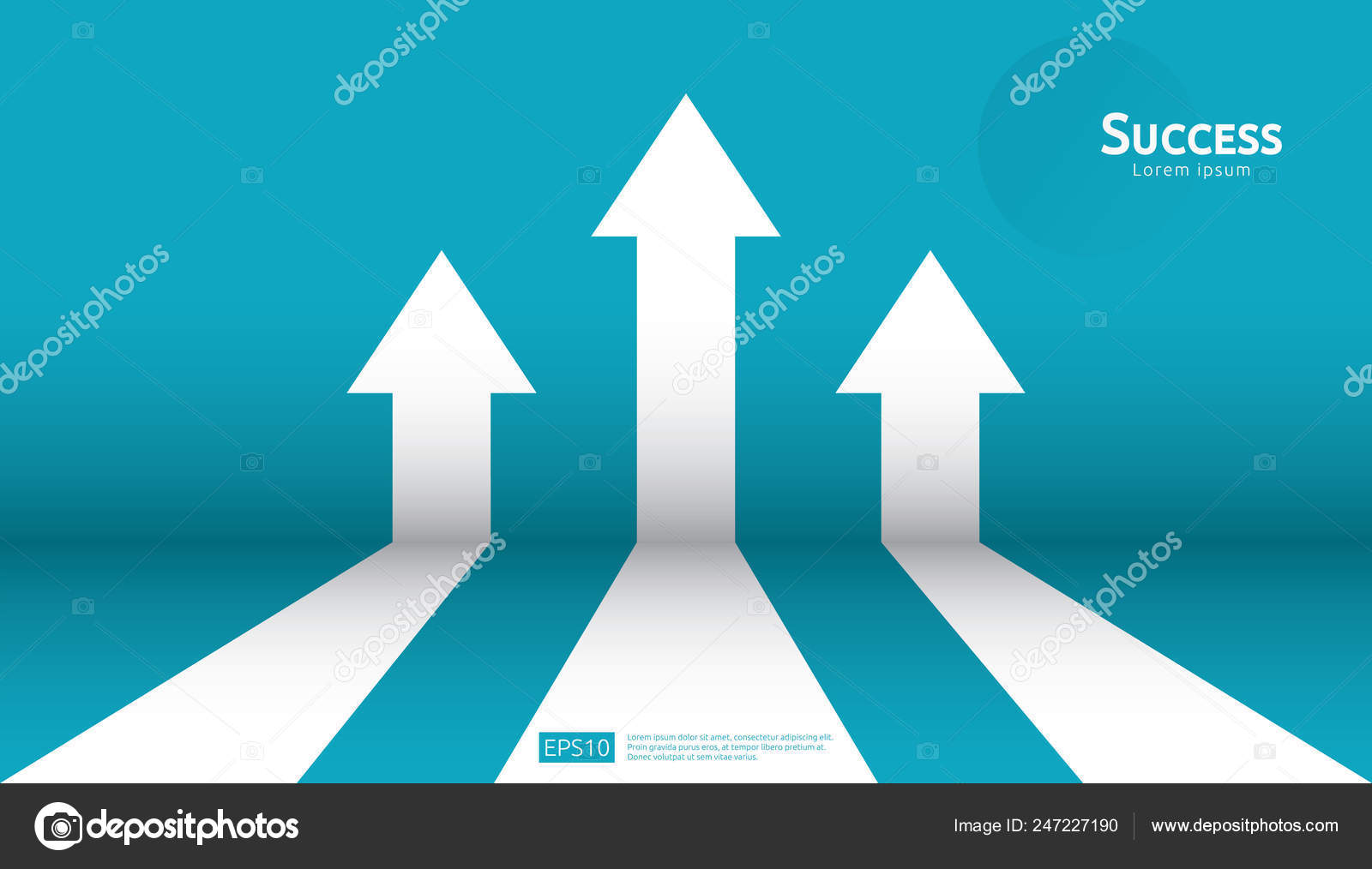 企业箭头指向概念的成功金融增长愿景正在崛起横幅平面样式矢量插图投资回报率图解增加利润图库矢量图©poenya200 247227190