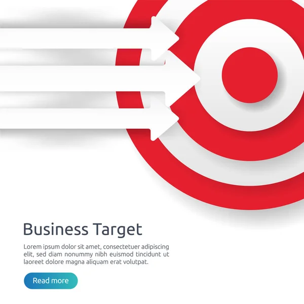 red dartboard center goal. strategy achievement and business success flat design. Archery dart target and arrow for banner or background. vector concept with graph and dollar icon illustration