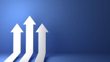 3D, iş okunu başarı hedefine yönlendirdi. Mali büyüme vizyonu yükseliyor. Yatırım yatırımından kazanç. pankart veya web sitesi için maaş artışı