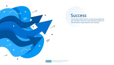 Vizyon için ok yönü, iş büyümesi, takım çalışması lideri ve başarı kavramı. Sunum için arkaplan ya da web paneli şablonu. Dijital hedef çizimini finanse et